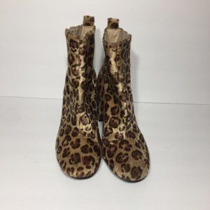 H&M Divided Leopard Ankle Booties